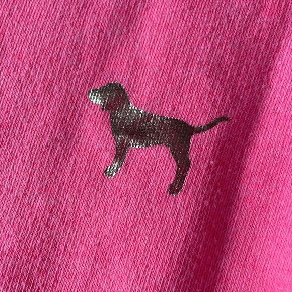 PINK Victoria’s Secret Neon Pink Turtleneck Sweatshirt - Picture 2 of 6